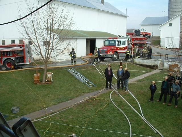 4-9 units on the scene of a house fire, Spotts Road...1/3/04